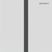 Geberit Vertriebs - Typ 40 UR-Strg. m. elektron. Sp-Ausl. Batt.-Betr., Square, weißmatt/Etc