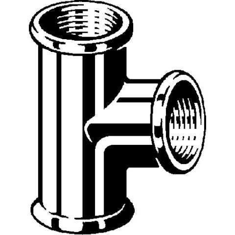Viega - T-Stück 3130 1 IG x 1/2 IG x 1 IG Rotguss