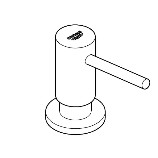 Grohe - Seifenspender COSMOPOLITAN 40535 Vorratsbehälter 0,4 l hard graphite