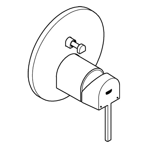 Grohe - EH-Wannenbatterie PLUS 24060_3 FMS für 35600 supersteel