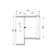 Wavin - Reduktion AS+ DN 100x70 kurz