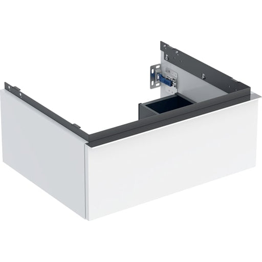 Geberit Vertriebs - iCon Unterschrank für WT, 1 Schubl. 59,2x24,7x47,6cm, weiß hgl/Gr. chrom