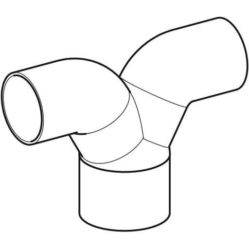Geberit Vertriebs - Silent-db20 Hosenabzweig 2 x 90Gr d110/90