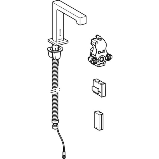 Geberit Vertriebs - Waschtischarmatur Brenta Standmontage mit UP-Funktionseinh. Batt. o. Mischer