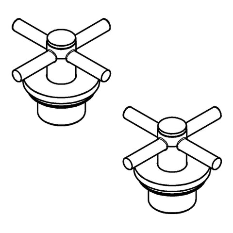 Grohe - Kreuzgriff ATRIO 48406 2 STK chrom