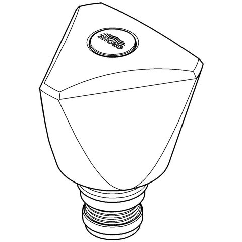 Grohe - Oberteil 41817 ABS-Kronengriff DN10 mit Rückflussverhinderer chrom