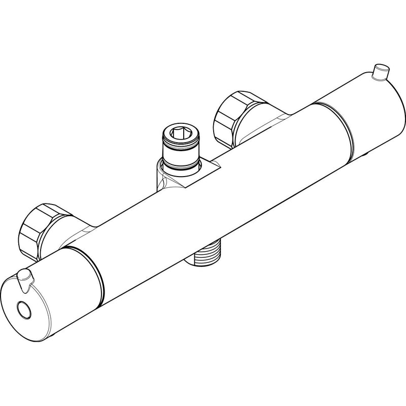 Hansgrohe - Thermostat CROMA 100 Showerpipe chrom