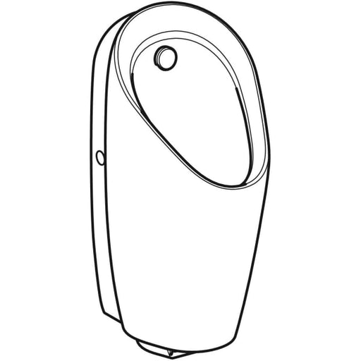 Geberit Vertriebs - Urinal Preda, mit integrierter Steuerung, Batteriebetrieb