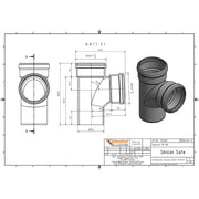 Gebr. Ostendorf - Safe Abzweig DN/OD 110/110 87Grad