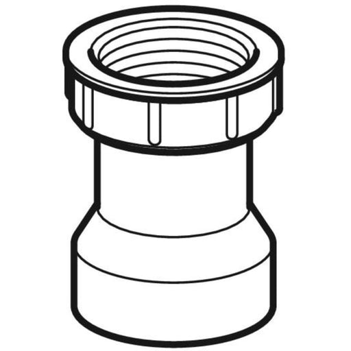 Geberit Vertriebs - PE Anschlussstutzen 152.179.16.1 mit Überwurfmutter 1 1/4''x50
