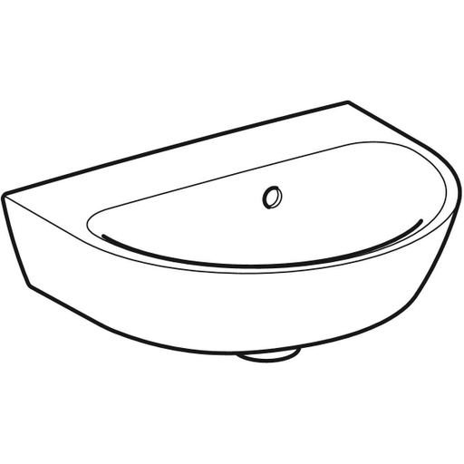 Geberit Vertriebs - Handwaschbecken RENOVA 45x36cm, o. Hl., m. Ül., weiß