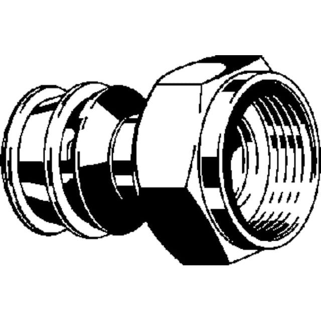 Viega - Verschraubung RAXOFIX 5363 40mm x 11/2 Siliziumbronze