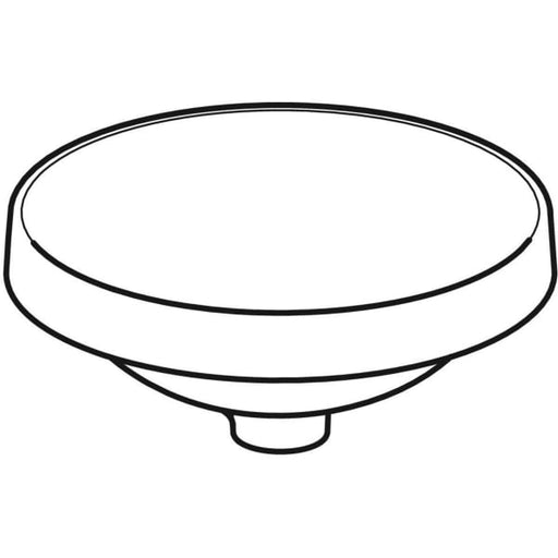 Geberit Vertriebs - Einbau-WT VARIFORM, rund, d:400mm ohne Hahnloch, ohne Überlauf, weiß