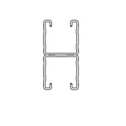 Walraven - Doppelschiene RapidStrut 6m BUP1000 41x124 (62 doppelt) 2,5mm, p.m