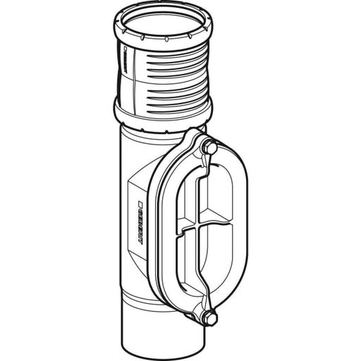Geberit Vertriebs - Silent-Pro Reinigungsstück 90Gr mit ovaler Serviceöffnung d160mm