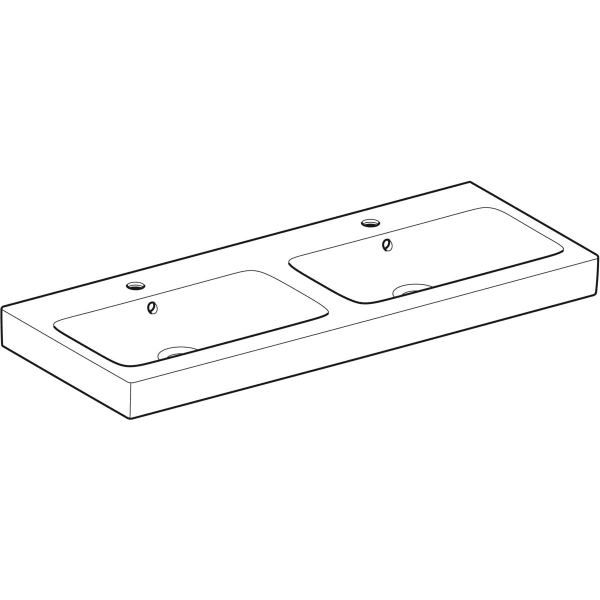 Geberit Vertriebs - Doppelwaschtisch ICON 124120 1200x485mm weiß