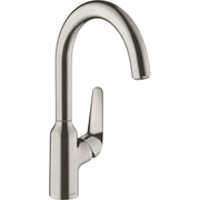Hansgrohe - Spültischmischer 220 FOCUS M42 1jet edelstahl-optik