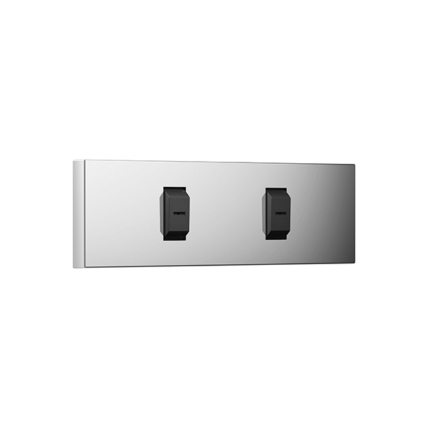 Dornbracht - UP-Seitenbrause übergreifend eckig 36512979 Dark Platinum gebürstet