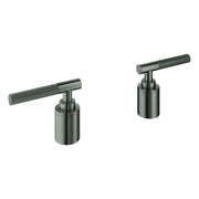 Grohe - Hebelgriffe Atrio Private C. 48651 Rändelstruktur hard graphite gebürstet