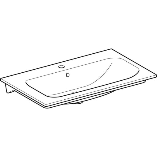 Geberit Vertriebs - RENOVA Nr.1 Plan Möbel-WT Slim 800x480mm, m. Hl., m. Ül., weiß