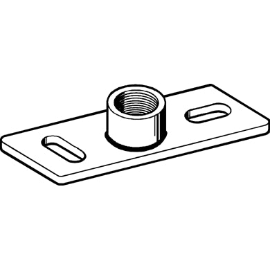 Sikla - Grundplatte Stabil 3/4 120x40x5mm 138538