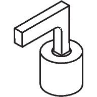 Hansgrohe - Hebelgriff f.4-Loch Wannenarmatur Axor Citterio chrom