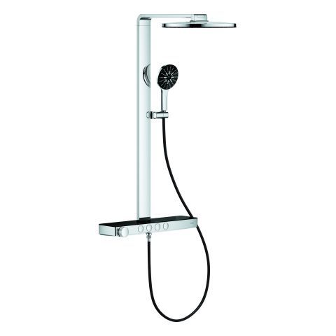 Grohe - THM-Duschsystem RSH Aqua Pure 100964 Kopfbr. 8,7l rund schwarz/chrom