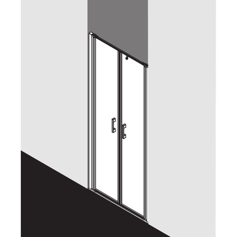 Kermi Duschdesign - Pendeltür LIGA PTD 10020 BV 960-1010/2000 SIMG ESG klar