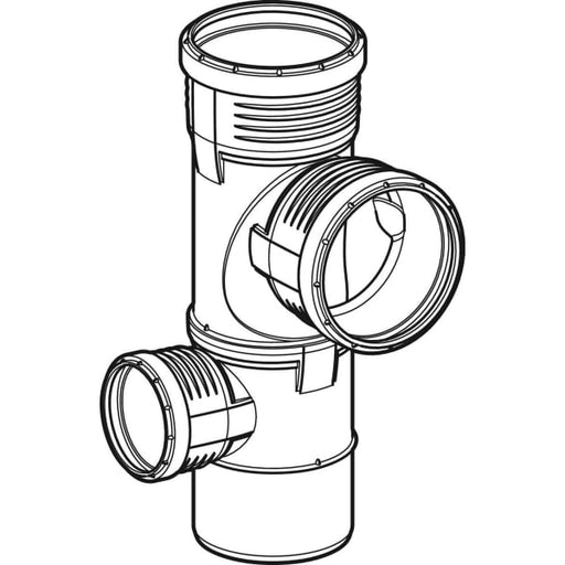 Geberit Vertriebs - Silent-PP Kombiabzweig 87,5Gr links d90/90/50