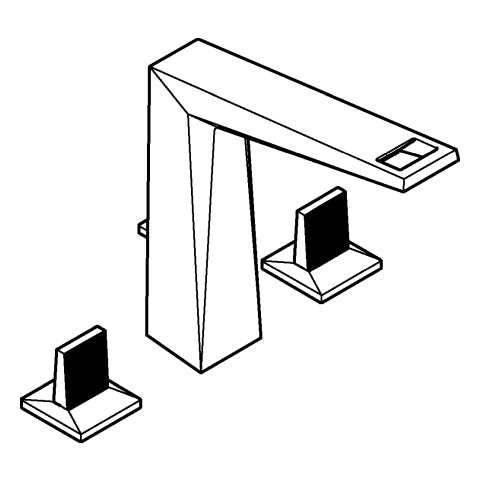 Grohe - 3-L-WT-Batt. Allure Bril. PC 20667 Trapezbetätigung Rändel chrom
