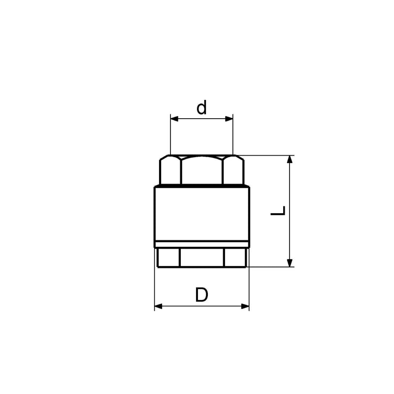Schlösser Armaturen - Schl�sser RUECKSCHLAGVENTIL, MESSING MIT FEDER, SYSTEM YORK, 1 1/4
