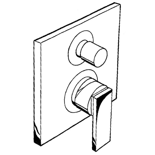 Hansgrohe - Fertigset Wannen EHM UP AXOR CITTERIO 39457000 chrom m.Sicherungskombination