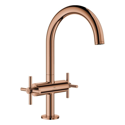 Grohe - WT-Einlochbatterie Atrio 21144 DN15 L-Size Kreuz-Griff warm sunset