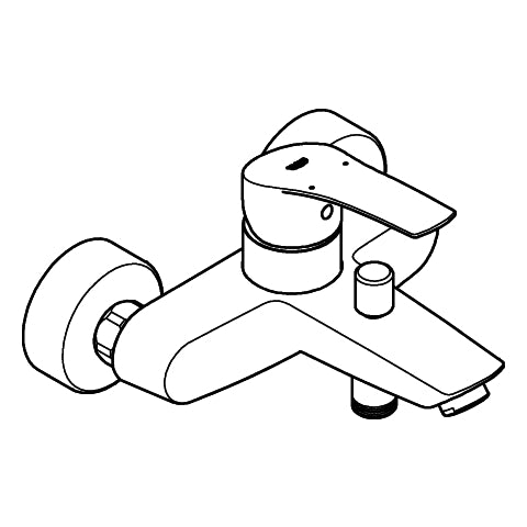 Grohe - EH-Wannenbatt. EUROSMART 33300_3 Wandmontage eigensicher chrom