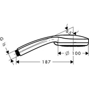 Hansgrohe - Handbrause Croma 100 Multi 28536000 chrom