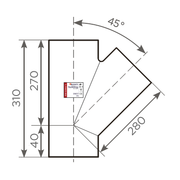 Fornatis - Abzweig DN 200x100 45 Grad