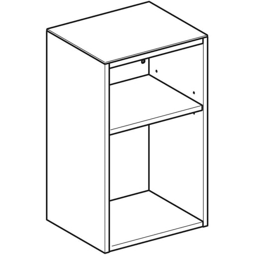 Geberit Vertriebs - Smyle Square Seitenschrank, offen 36x60x29,9cm, Nussbaum