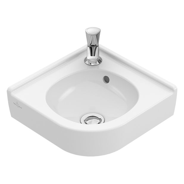 VILLEROY & BOCH - Eck-HWB O.novo 7310 320mm Schenkll f 1-L Arm,HL durchgest m ÜL Weiß AlpinC