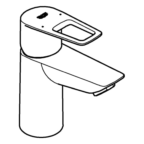 Grohe - EH-Waschtischbatterie BAULOOP 23337_1 S-Size glatter Körper chrom