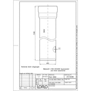 Lorowerk - Rohr 01111.X DN 50x1500mm mit 1 Muffe