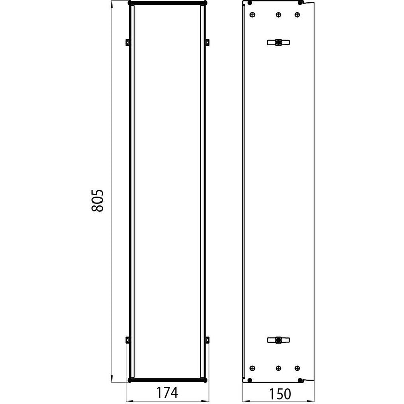 EMCO Bad - Einbaurahmen asis 150 00051 für Module m.809mm Höhe