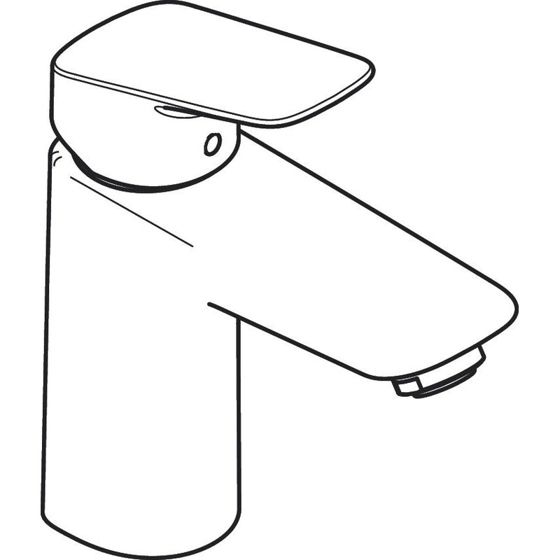 Hansgrohe - Waschtischmischer Logis 100 mit Push-Open Ablaufgarnitur mattschwarz