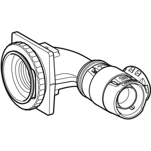 Geberit Vertriebs - FlowFit Anschlusswinkel 90Gr für UP-SPK Rg+ d16-Rp1/2