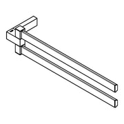 Grohe - Doppel-Handtuchhalter SELECTION CUBE 40768 Metall 2-armig 400mm chrom