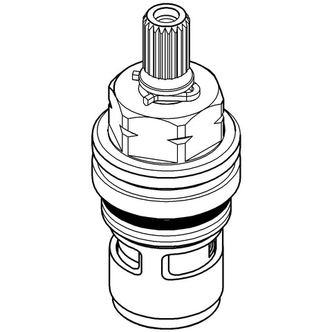 Grohe - Oberteil Carbodur Keramik 45342 Anschlag links 1/2