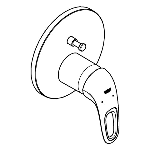 Grohe - EH-Wannenbatt. EUROSTYLE 24049 FMS für RAPIDO SmartBox Hebel offen chrom