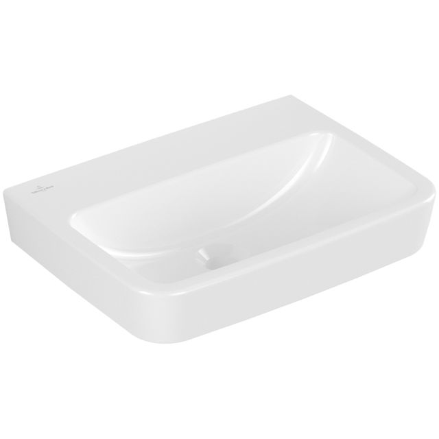 VILLEROY & BOCH - Handwaschbecken O.novo 500x370mm Eckig ohne Überlauf Weiß Alpin