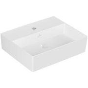 VILLEROY & BOCH - Waschbecken Memento 2.0 500x420mm re-eckig 1HL. o. ÜL. Weiß Alpin cplus