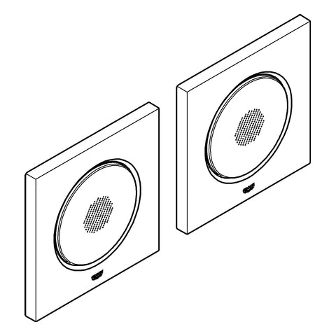 Grohe - Musikmodule RAINSHOWER F-Series 36360 127 x 127mm pro Modul chrom