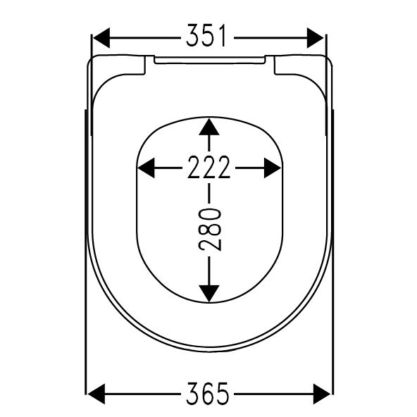 Hamberger Sanitary - 4Y/HAMBERGER WC-Sitz zu Integra WWC Keramik SCPrem SoftClose, überlapp. weiß